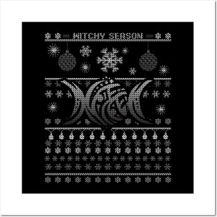 Witchy Pagan Ugly Christmas Yuletide Sweater Posters and Art